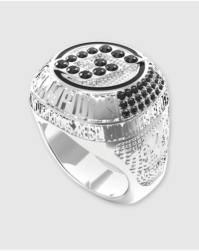 GUESS - Guess G Coin Silver Tone Ring 62