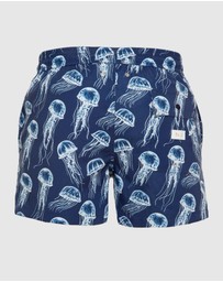 Tolu Australia - Boardshorts with Blue Jellyfish