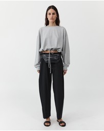 St. Agni - Drawstring Long Sleeve Top