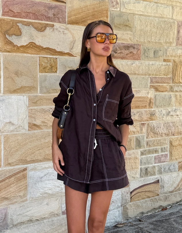 Jag - Gigi Linen Pull On Short
