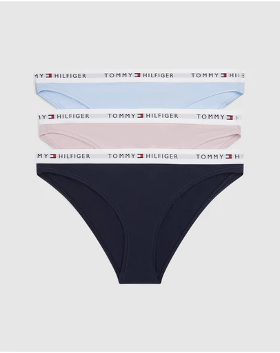 Tommy Hilfiger - 3-Pack Logo Waistband Stretch Cotton Briefs