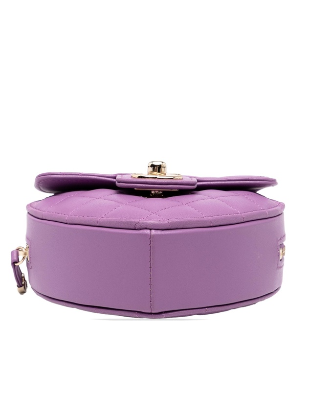 Chanel - Pre-Loved Mini Lambskin CC in Love Heart Crossbody