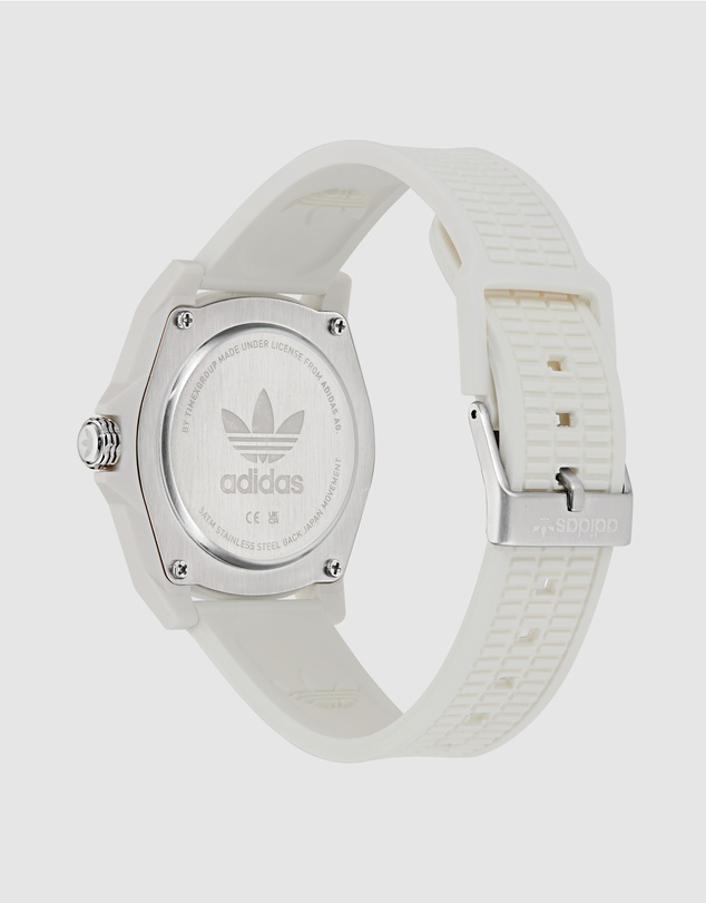 adidas Originals - Project Four 41mm White Dial and Resin Strap Analogue Watch