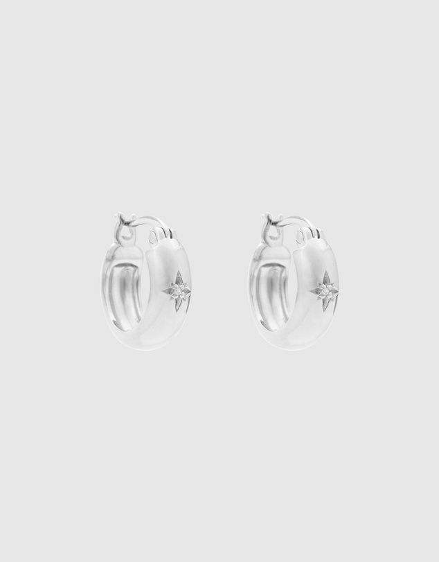 Kirstin Ash - Guiding Star Etched Hoops