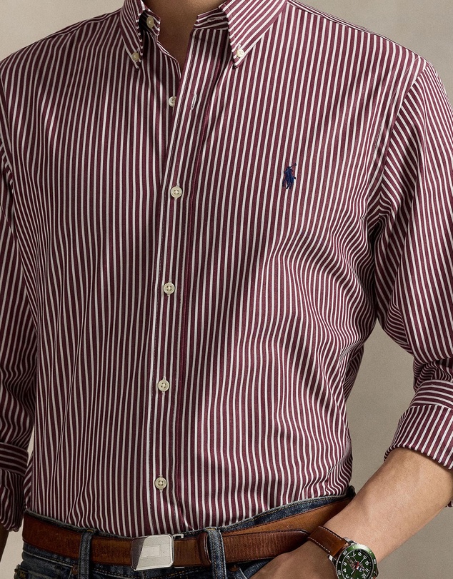 Polo Ralph Lauren - Custom Fit Striped Stretch Poplin Shirt