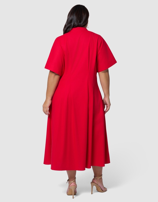 Something 4 Olivia - Blair Linen Midi Dress