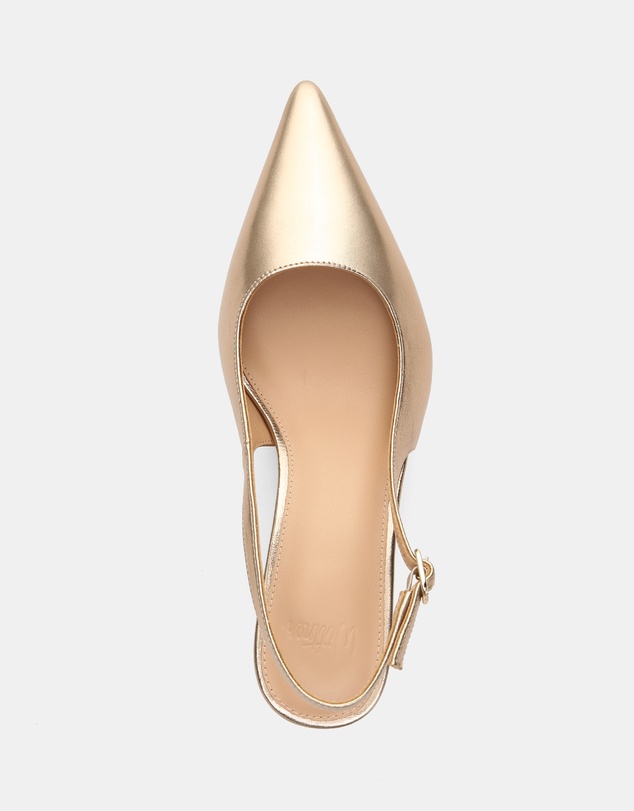 Wittner - Leia Metallic Leather Slingbacks