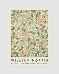 Inka Arthouse - Green Leaves by William Morris Art Print