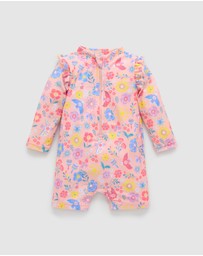 Purebaby - Printed Long Sleeve Rashie- Kids-Babies