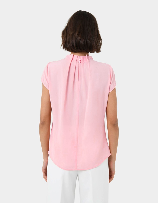Forcast - Olivia Pleated High Neck Top