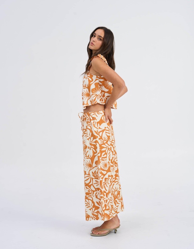 ONLY - Jakiri Printed Linen Maxi Skirt