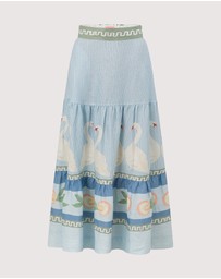 SMWR. by The Somewhere Co - Swan Lake Tiered Maxi Skirt