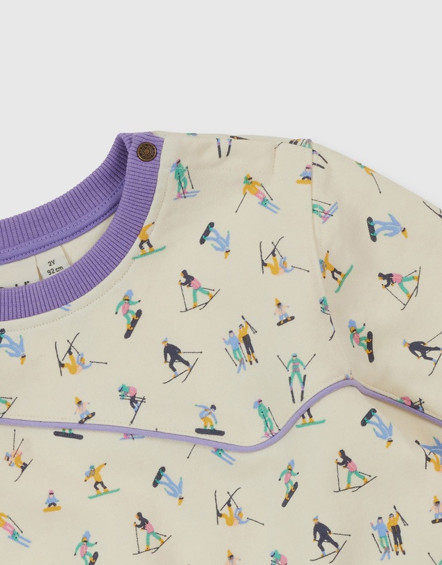 Goldie + Ace - Ski Slopes Terry Sweater - Babies-Kids