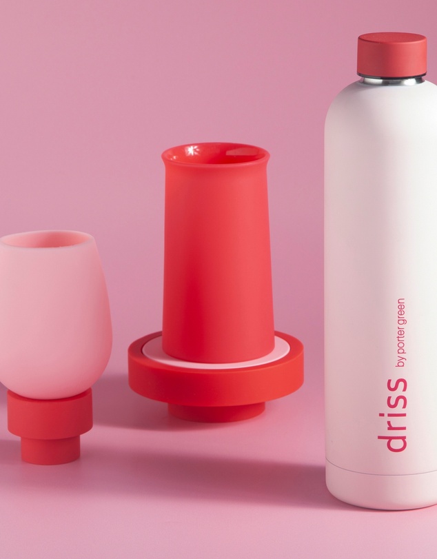 porter green - driss insulated stainless steel water bottle