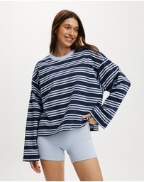 Cotton On Body Active - Long Sleeve Graphic Crew Sweatshirt