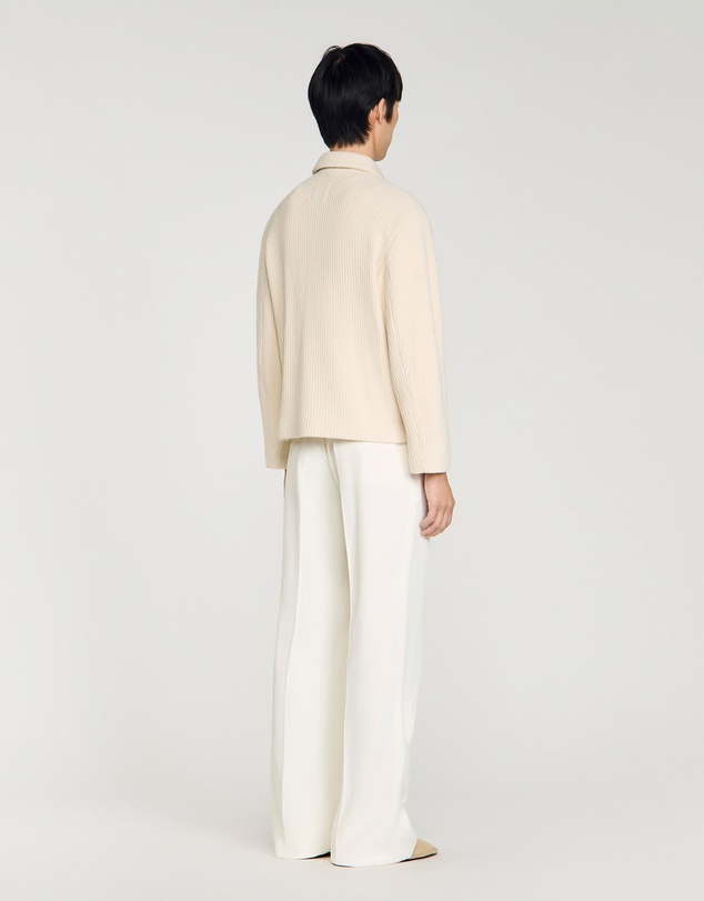 Sandro - Minimal Knit Jacket