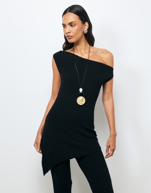 AERE - Ciela Textured Rib Knit Tunic