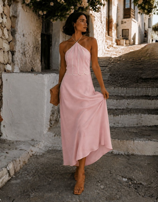 Esther & Co - Francette Dress - Nude Rose