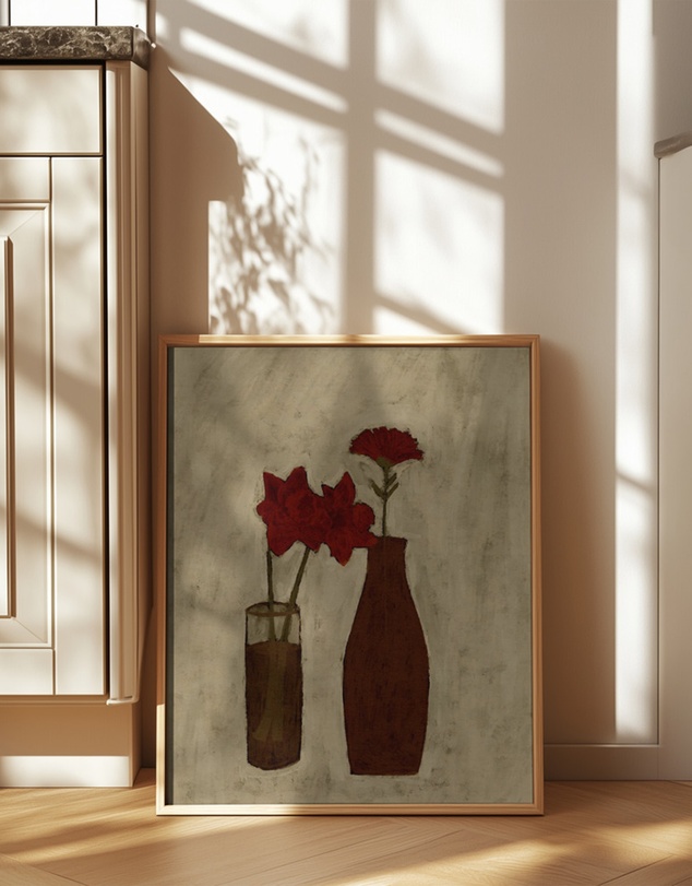 Olive et Oriel - Blossom Blend by Shatha Al Dafai Art Print