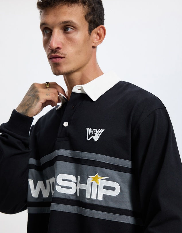 Worship - Laser Long Sleeve Rugby Polo