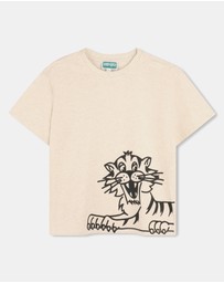 Kenzo Kids - Tiger Short Sleeve T-Shirt - Kids-Teens