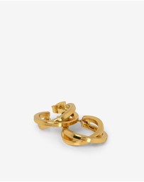 Forcast - Lyra Crossover Hoop Earrings