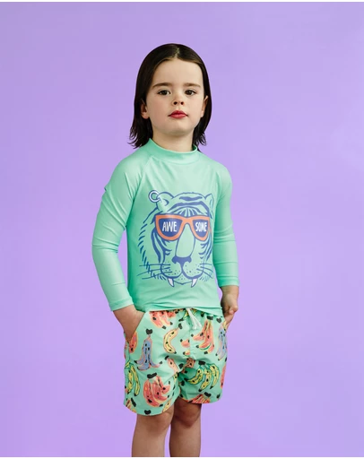 Rock Your Kid - Yardage Print Boardshorts - Kids