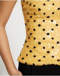 Lover - Astrid Sequin Strapless Top