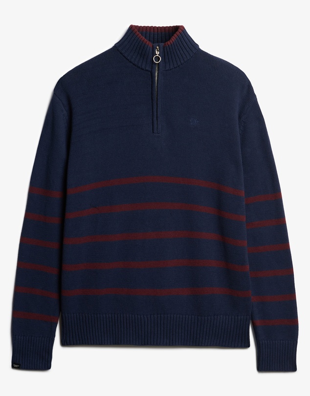 Superdry - Cotton Half Zip Knit
