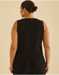 Atmos&Here Curvy - Freida Wrap Vest Top