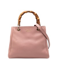 Pre-Loved by Azura Reborn - Pre-Loved Small Calfskin Bamboo Shopper Satchel