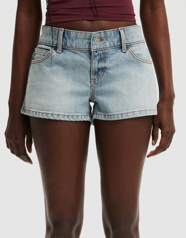 Cotton On - Micro Low Denim Shorts