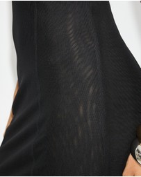 Dazie - Premiere Mesh Cap Sleeve Maxi Dress