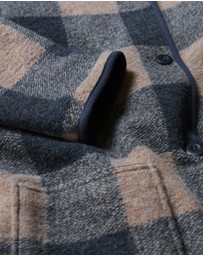 Seasalt - Seasalt Cornwall Navy Merywen Checked Jacket
