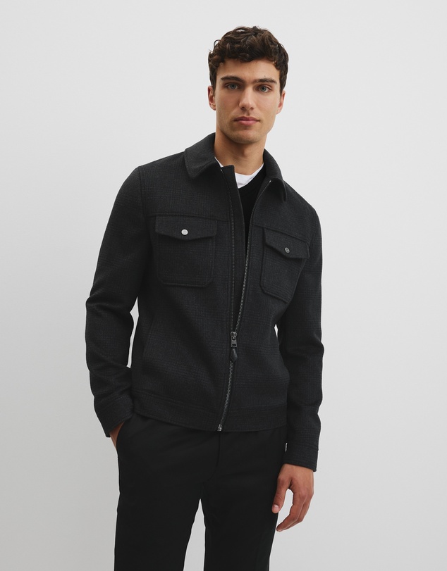 Country Road - Check Zip Through Jacket