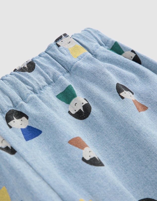 Bobo Choses - Game Pawns All Over Light Denim Pants - Babies