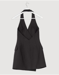 Revibe - Repaired Shona Joy Otis Tailored Wrap Mini Dress - AU 6