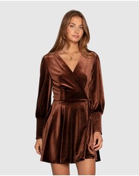 Belle & Bloom - Loved You First Velvet Mini Dress