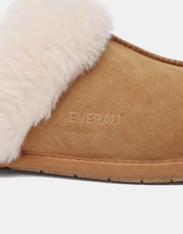 EVERAU - EverAU Ugg Rosa Slipper Suede Cow Suede Upper House Shoes