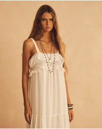AUR OCEA - Bianca Lace Frill Slip Dress