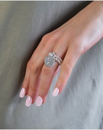 Von Treskow - Double Stretchy Ring With Coin
