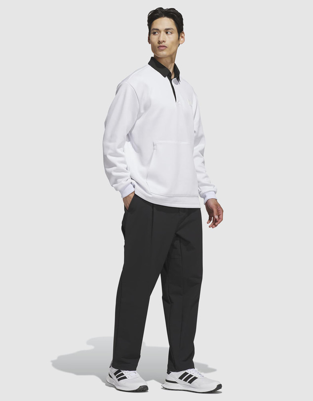 adidas Performance - Long Sleeve Knit Sweat Polo Shirt