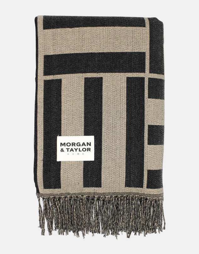 Morgan & Taylor - Anise Throw Blanket in Black