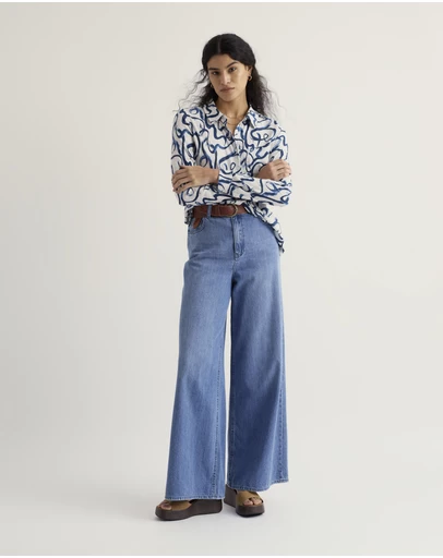 Seasalt - Seasalt Cornwall Blue Teasel Head Shirt