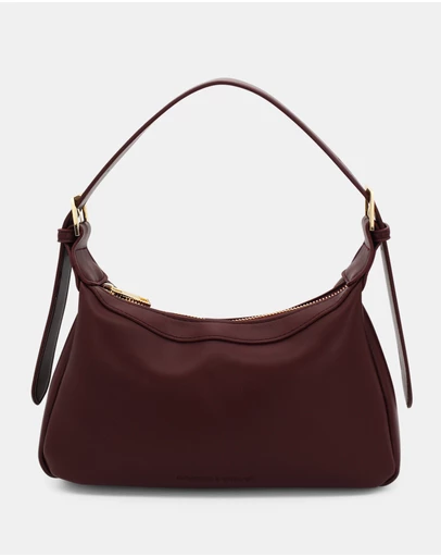 Morgan & Taylor - Anya Shoulder Bag in Fig Purple