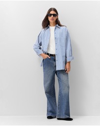 UNISON - Oversized Cotton Stripe Shirt