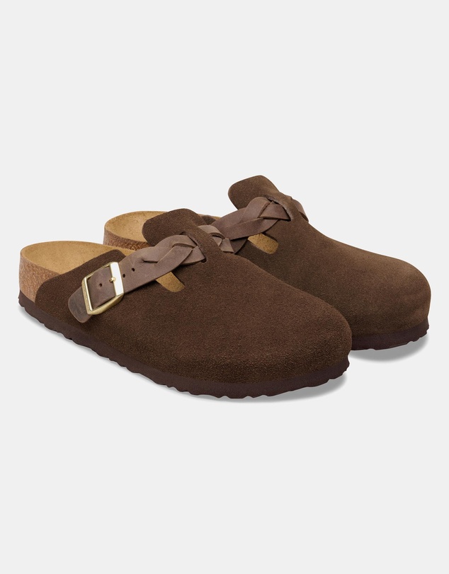 Birkenstock - Boston Braided Suede Leather Narrow - Unisex ICONIC EXCLUSIVE
