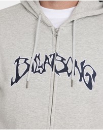 Billabong - Mens Bad Dog Arch Zip Up Hoodie