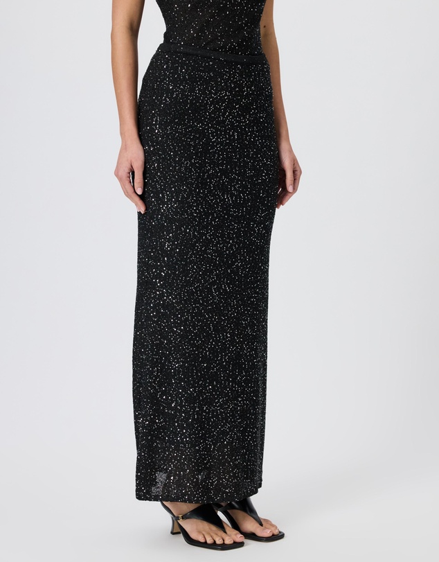 Tussah - Emilia Sequin Knit Column Maxi Skirt