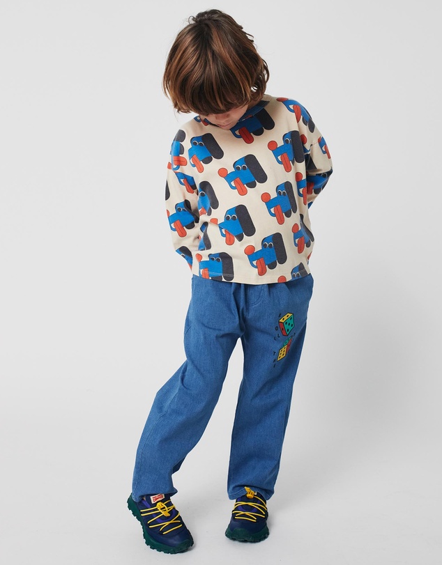 Bobo Choses - Roll The Dice Light Denim Pants - Kids-Teens
